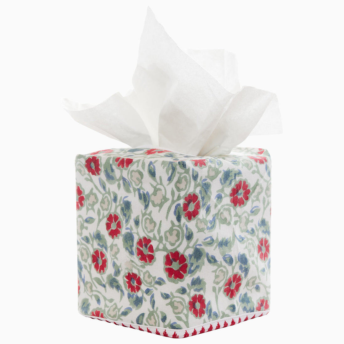 John Robshaw Ipsita Coral Tissue Box Cover