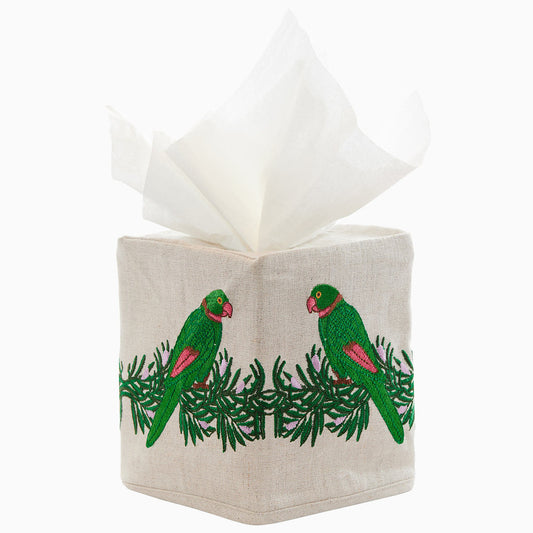 John Robshaw Parrots In Love Tissue Box Cover