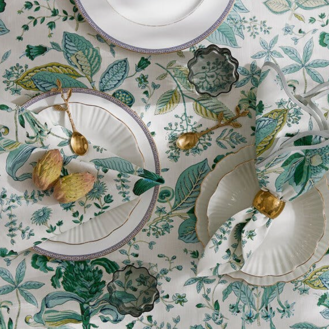 Pomegranate Linen Tablecloth