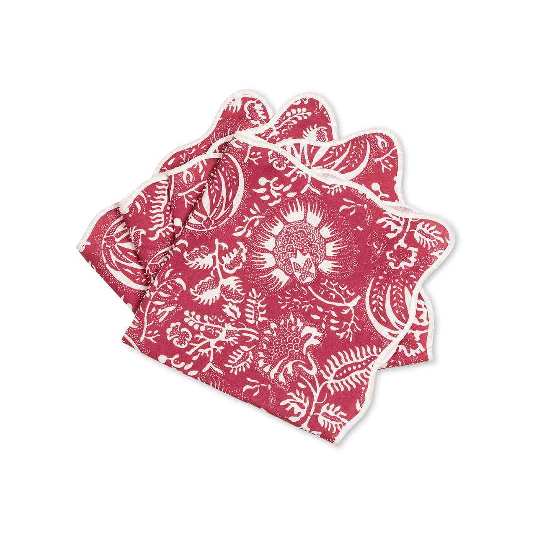 Granada Napkin Set of 4 Scarlet