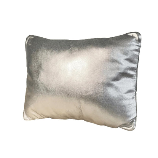 Koff Mini Silver Woven Leather Pillows