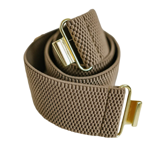 Taupe Interchangeable Stretch Belt