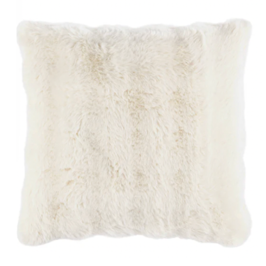 Faux Fur Ivory Pillow