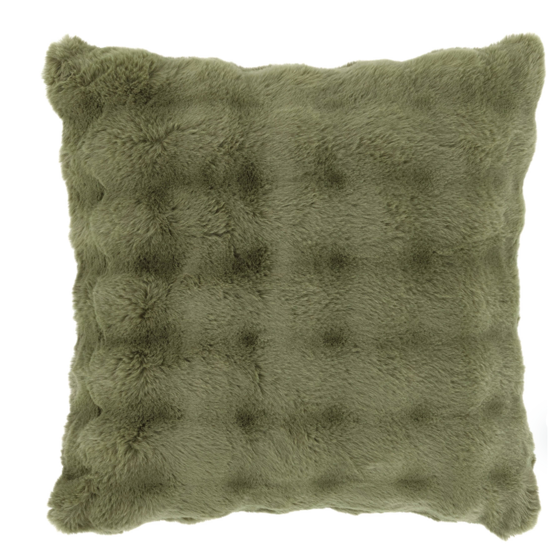 Faux Fur Olive Pillow