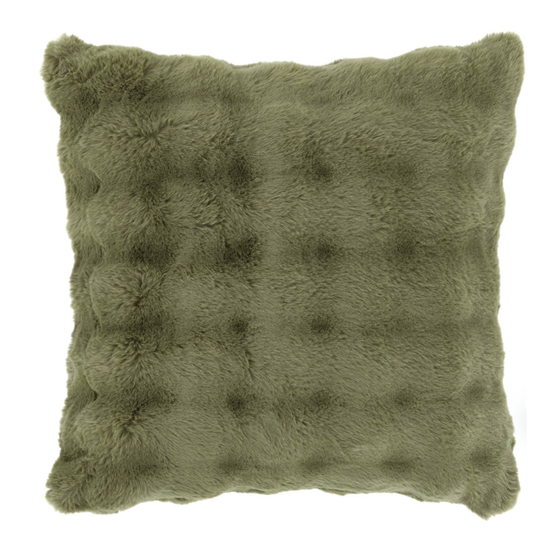 Faux Fur Olive Pillow