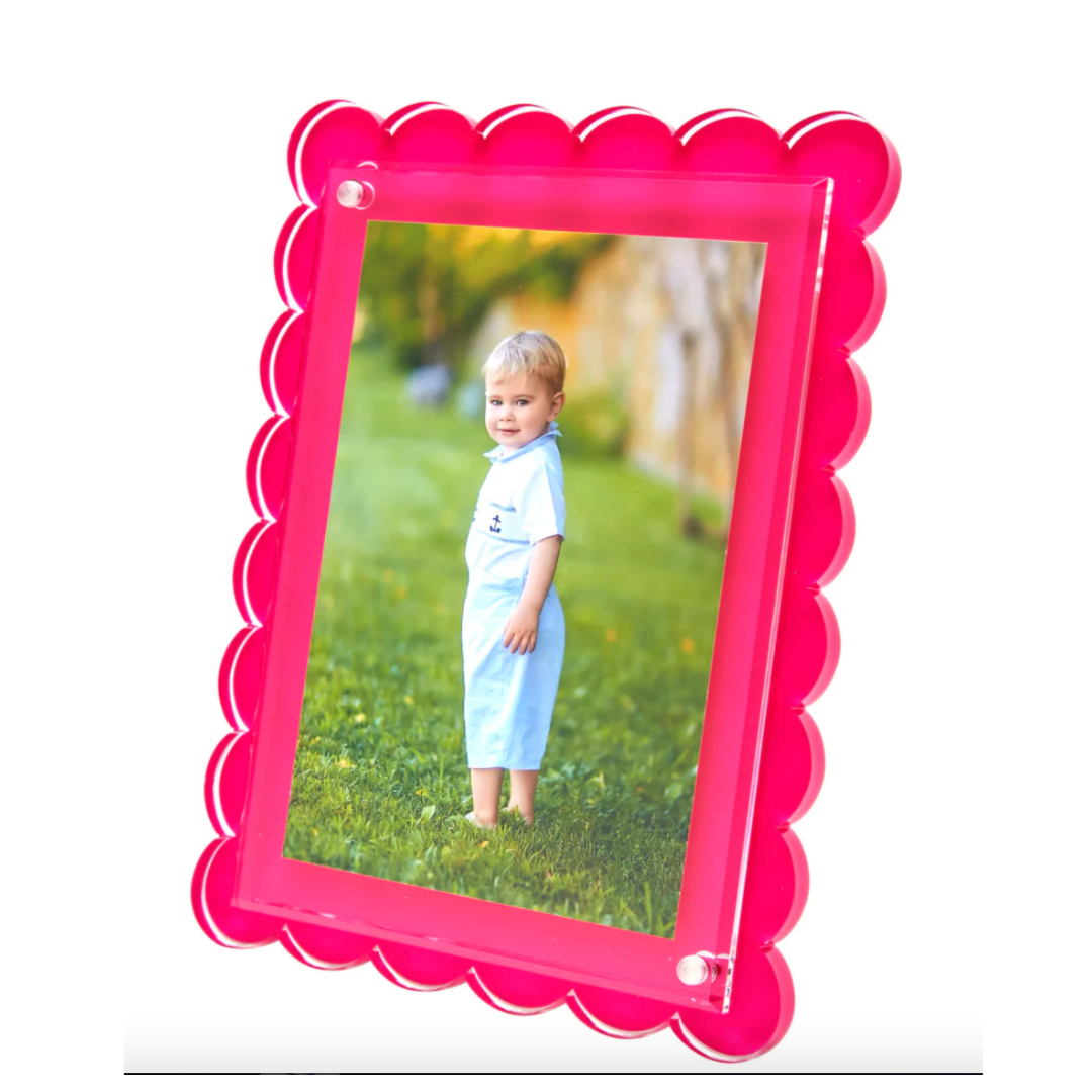 Pink Scalloped Frame