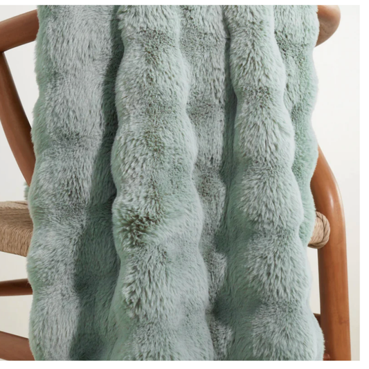Mineral Faux Fur Throw