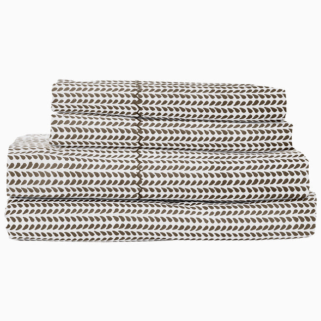 John Robshaw Cinde Coffee Organic Sheet Set