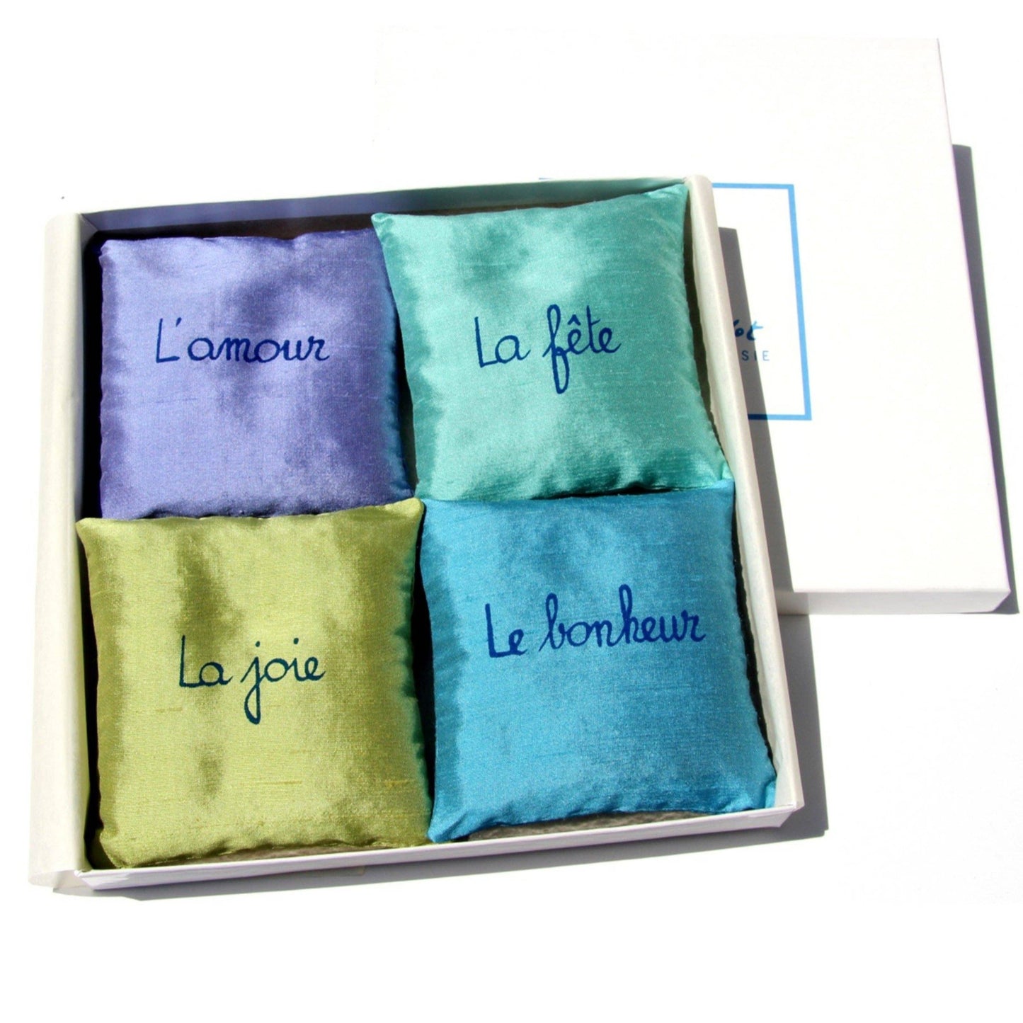 4 silk lavender sachets - 5 color sets - Mothers' Day gift: B45