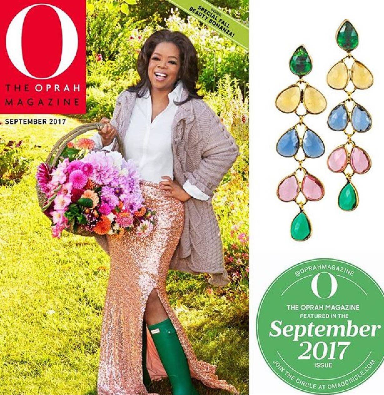 Mia Gold Earring - 11 Gemstone Options: Turquoise