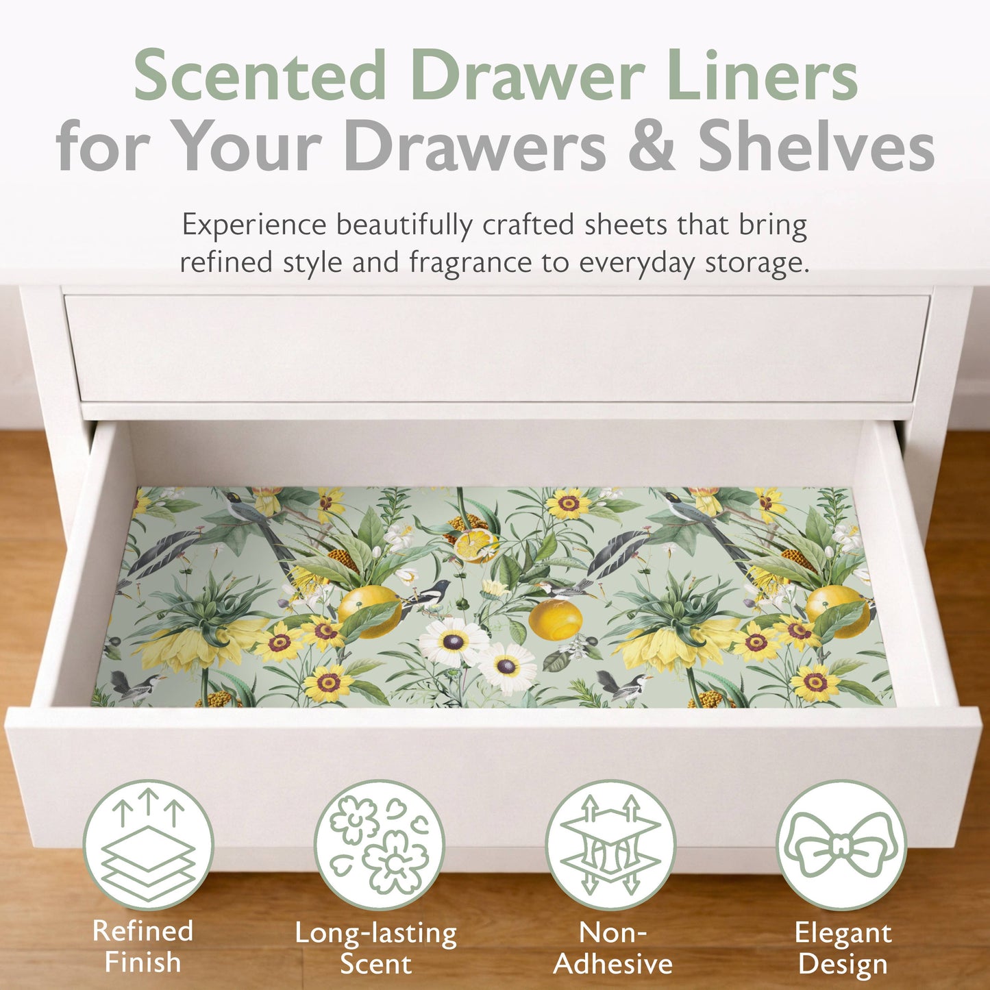 Scented Drawer Liners - Golden Orchard (6 Sheets)