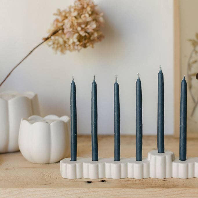 Beeswax Hanukkah Candles: Salt