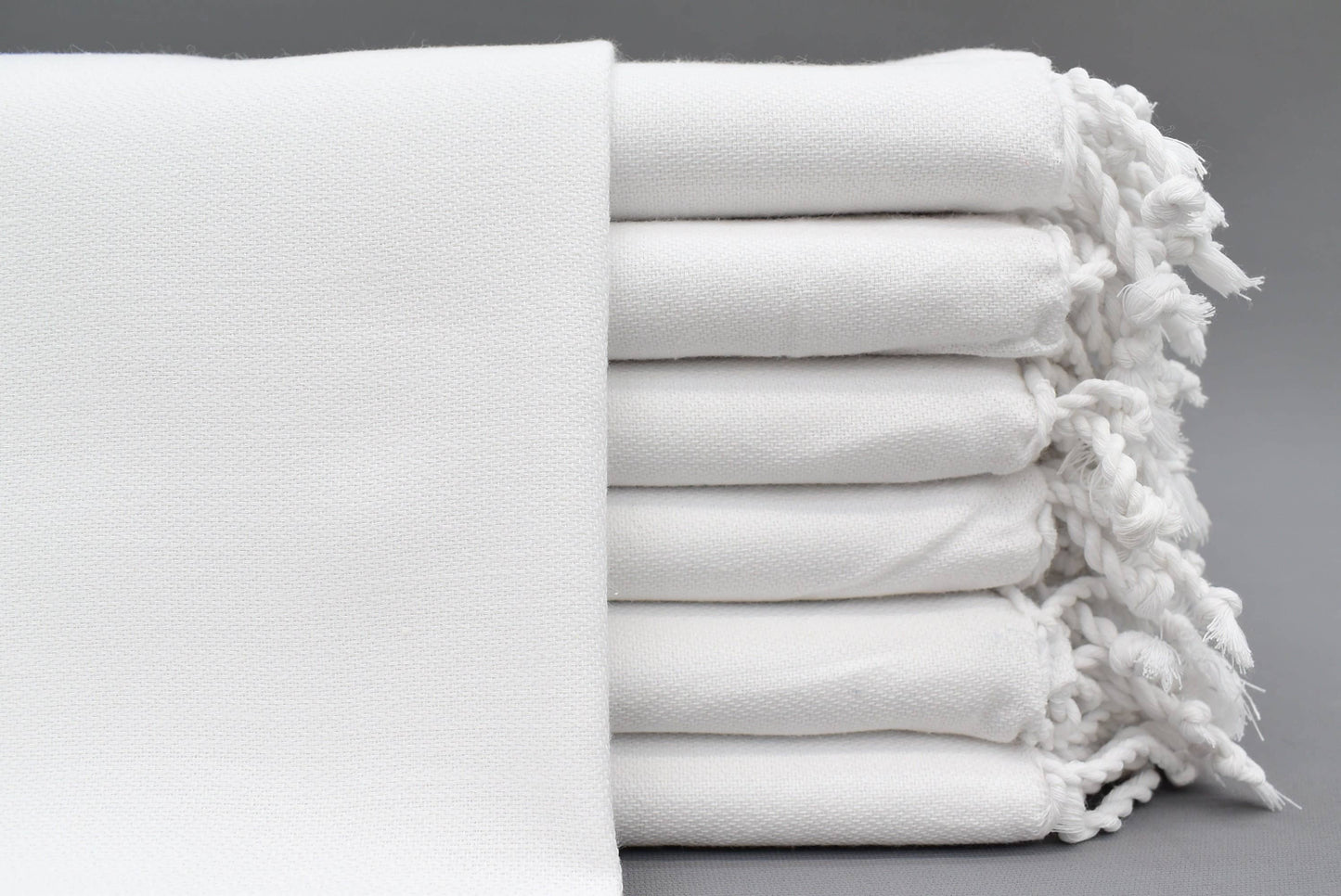 Elegant Turkish Hand Towel, Versatile White Hand Towel