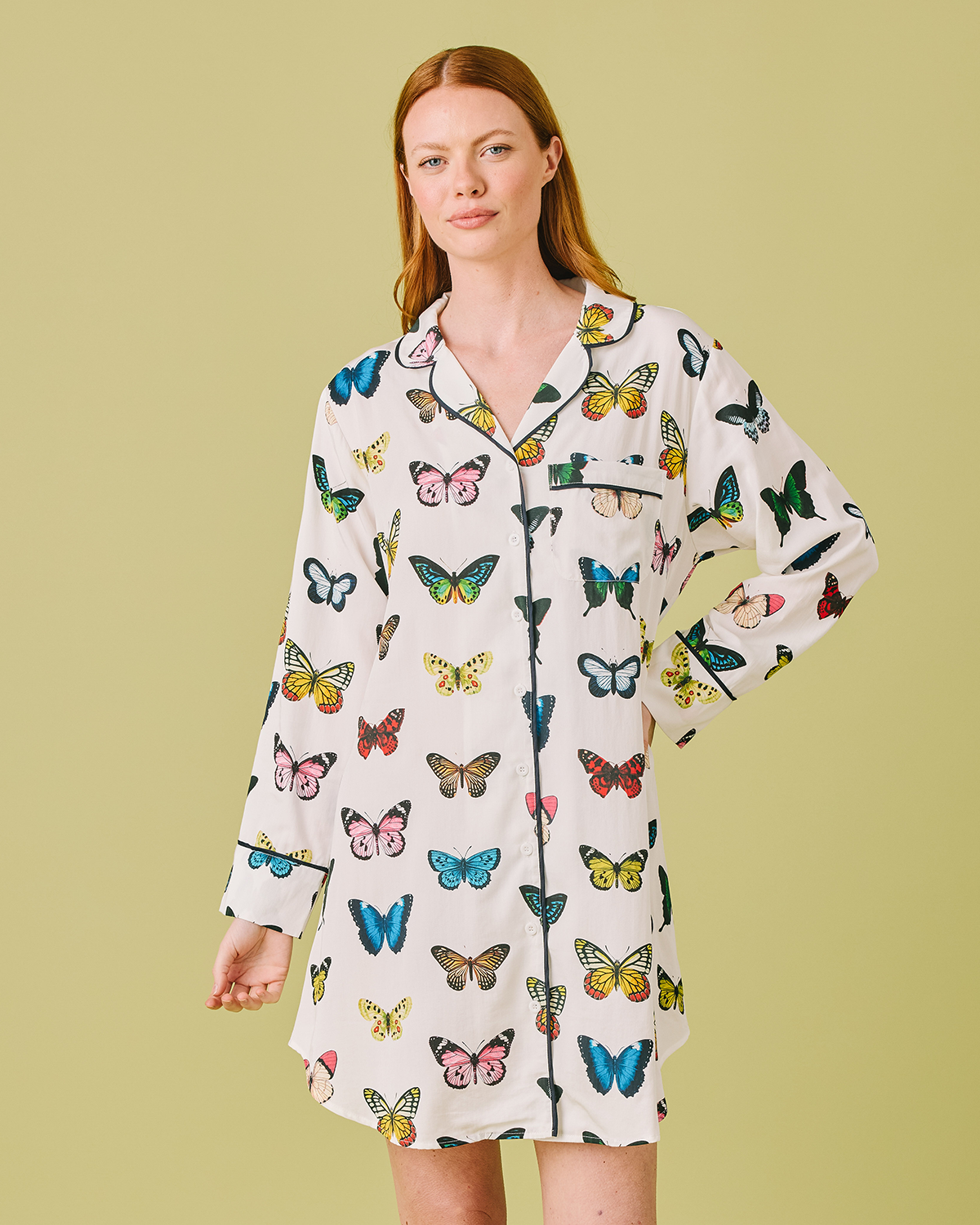 Mariposa Sleep Shirt: Multi / M