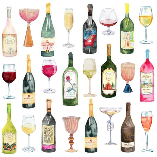 Wine and Champagne Cocktail Napkins