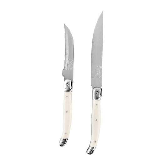 French Home Laguiole 2 Piece Citrus Knife Set - Faux Ivory