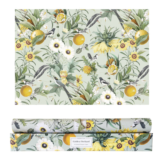 Scented Drawer Liners - Golden Orchard (6 Sheets)