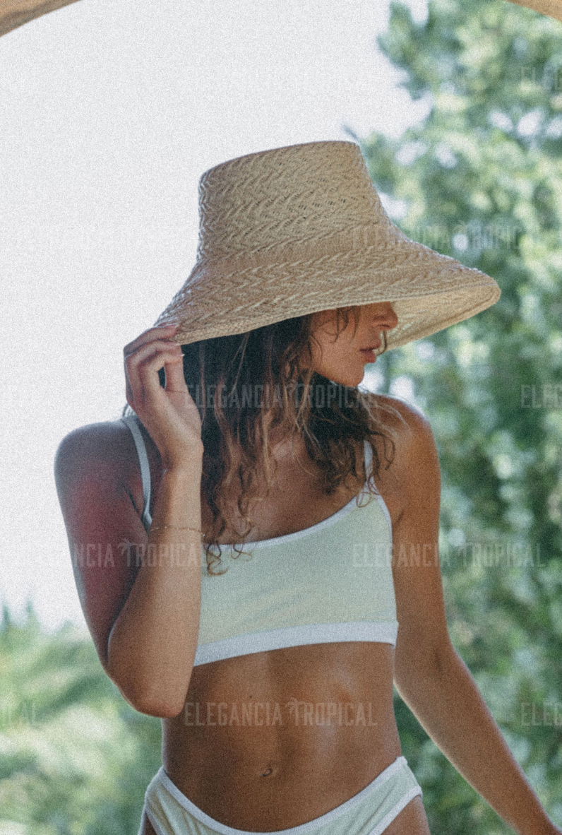 Rope Straw Bucket Hat - Limited Edition Summer Panama Hat: Small