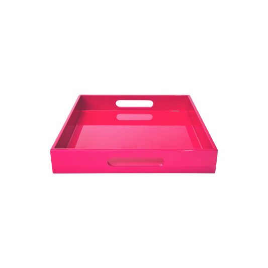 Square Serving Tray - Medium: Fuchsia