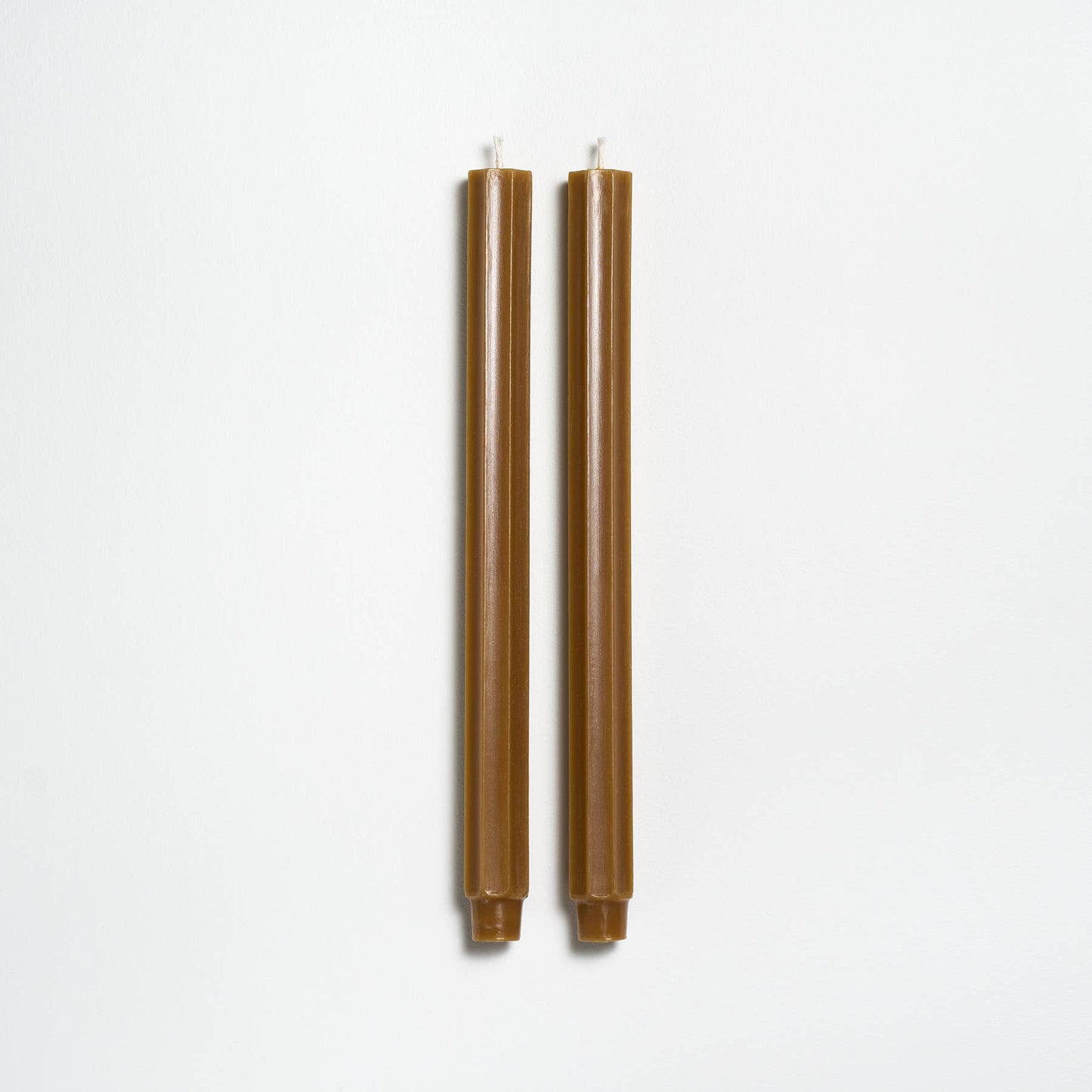 12" Fluted Church Tapers: Cream