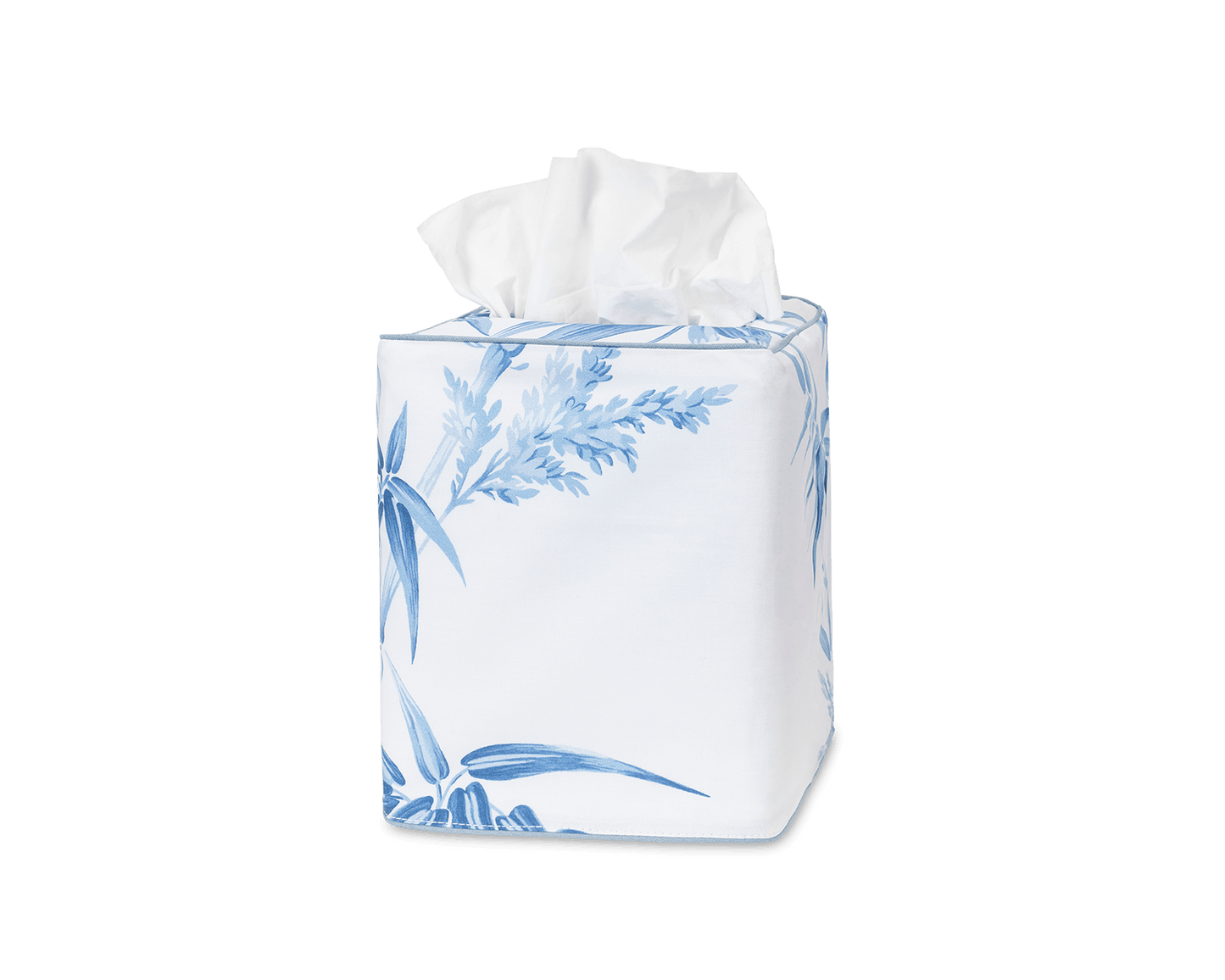 Dominique Tissue Box Cover Azure