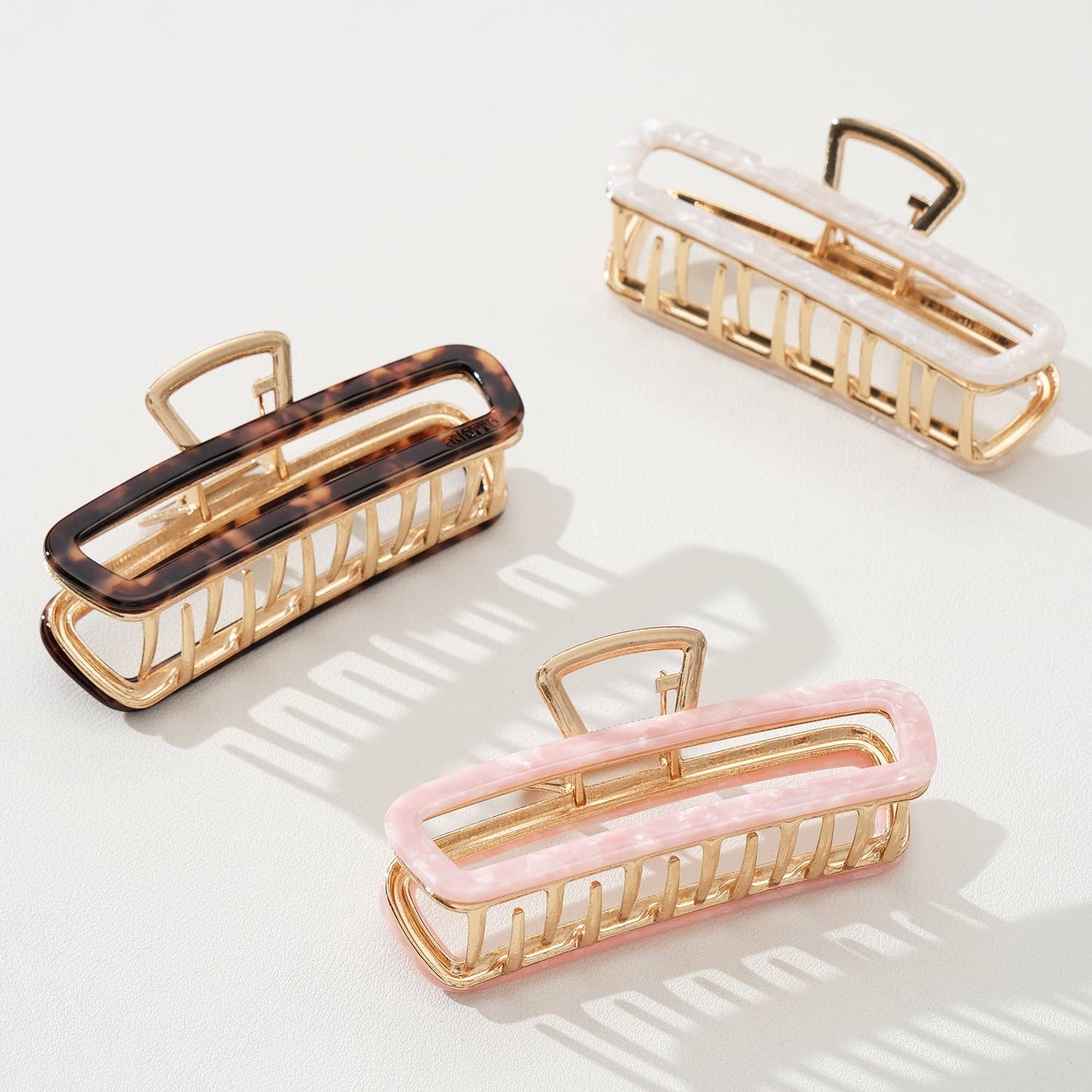 Harlow Core Rectangle Metal Claw Clip - Medium/Large: Assorted