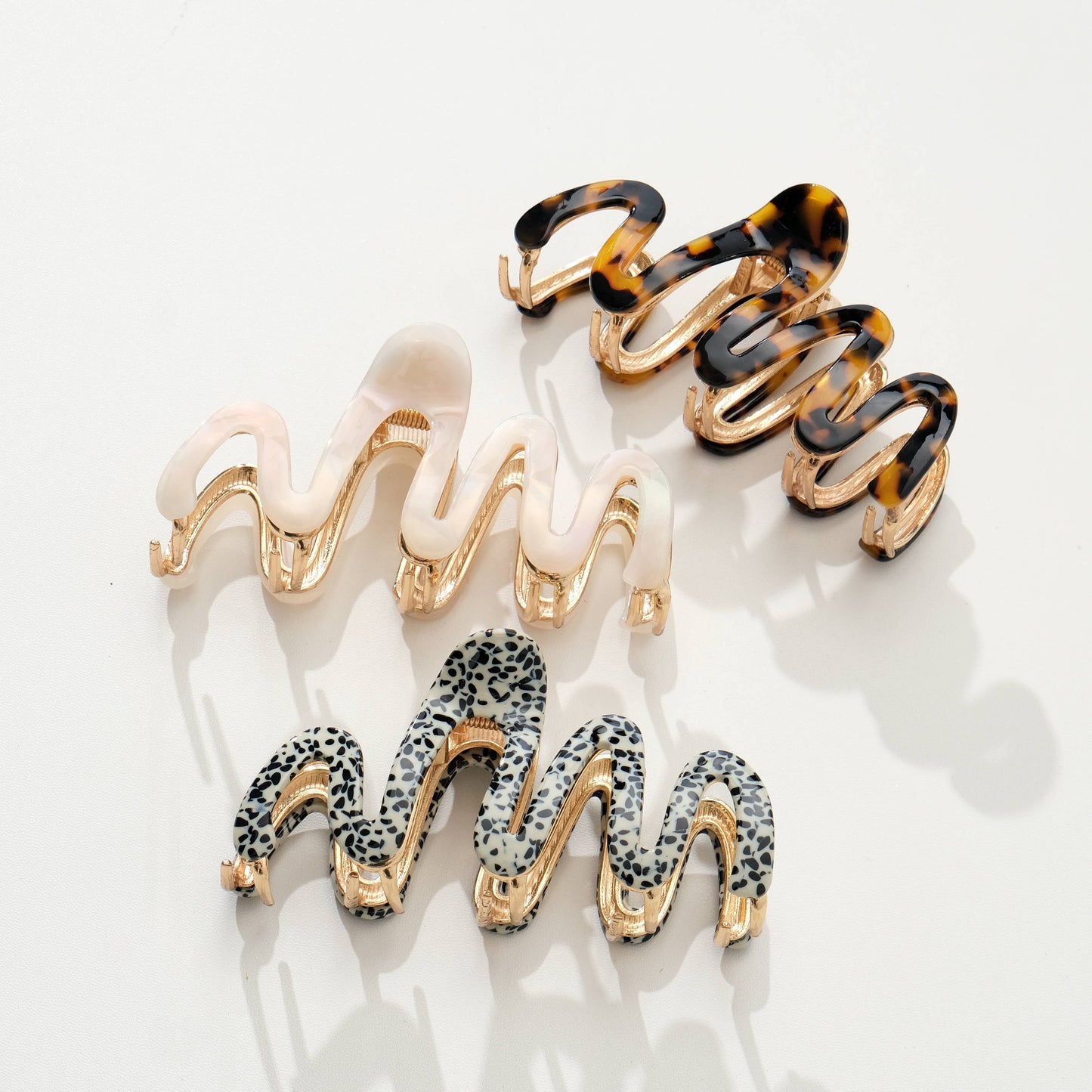 Willow Core Metal Squiggle Claw Clip - Large: Assorted