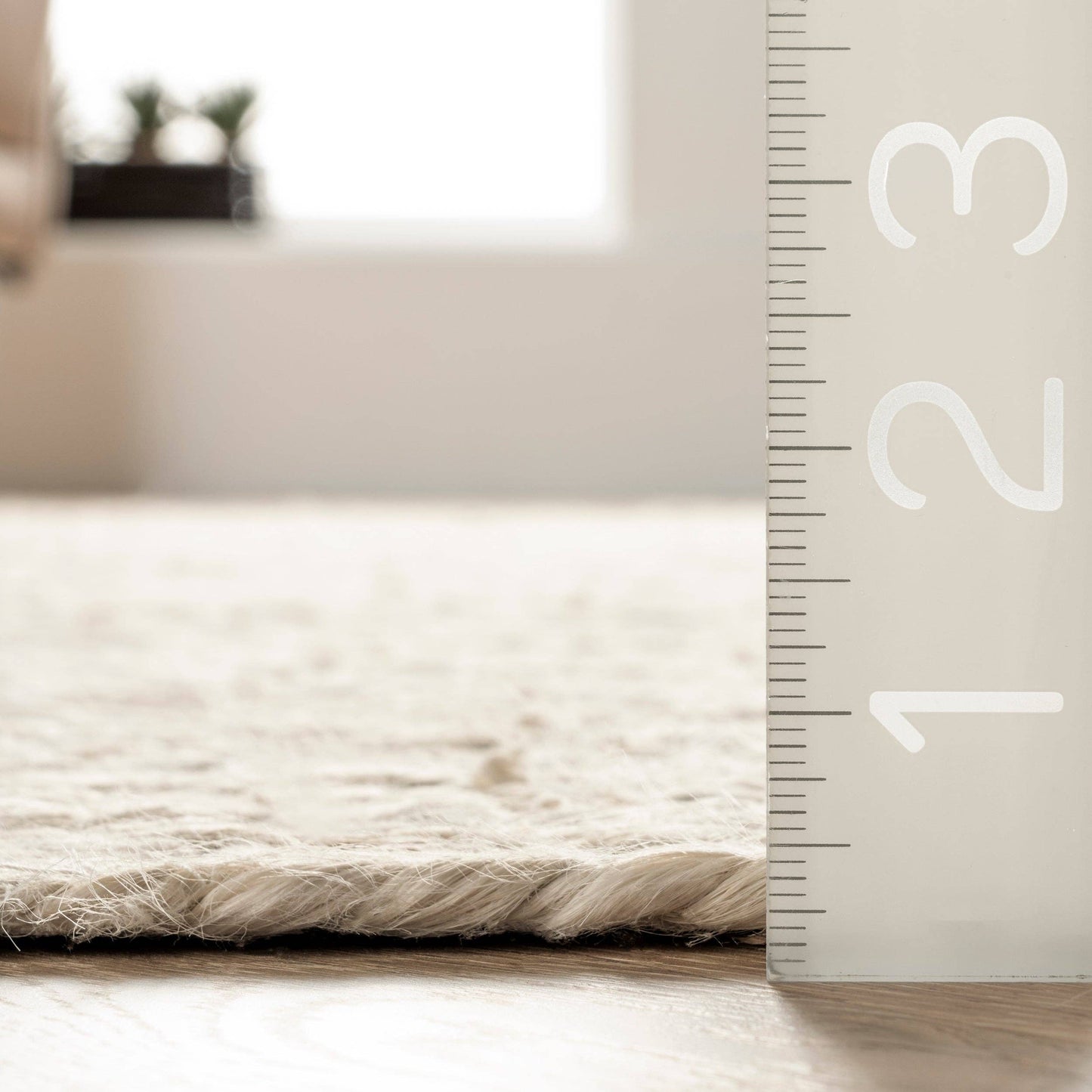 Rigo Hand Woven Farmhouse Jute Area Rug: Natural / Rectangle / 9' X 12'