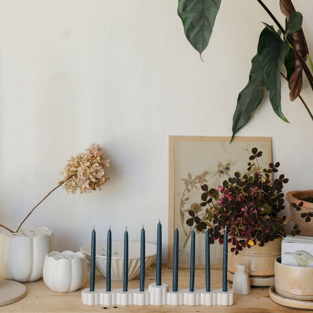 Beeswax Hanukkah Candles: Salt