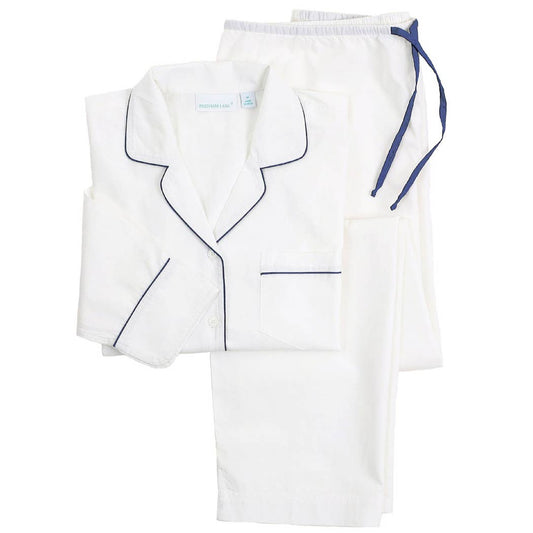 Logan Navy Long Sleeve Pajamas: M