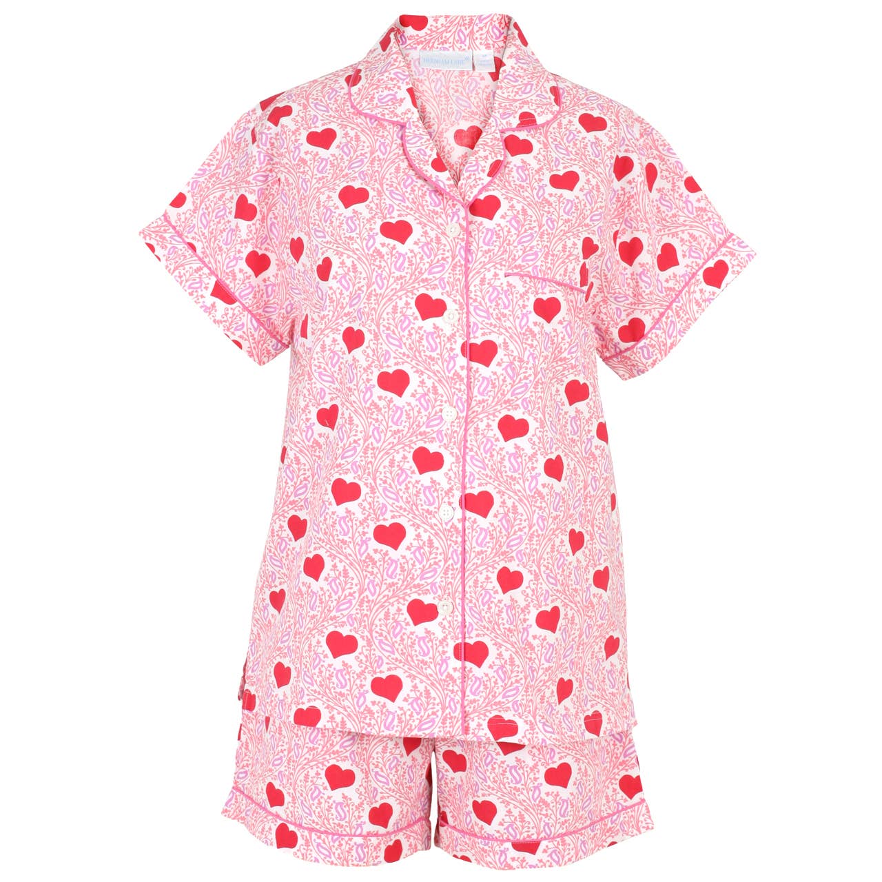Lotta Love Short Sleeve Shorty Pajamas: M