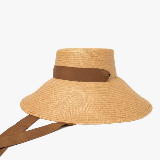Solea - Wide Brim Handcrafted Bucket Hat with Chinstrap: One size fits most women