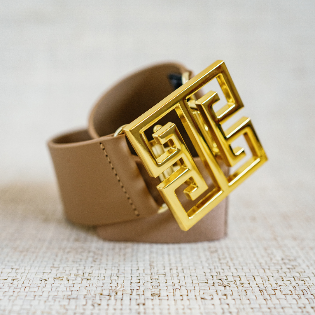 Tan Genuine Leather Stretch Belt Band – Flexible & Versatile: 0
