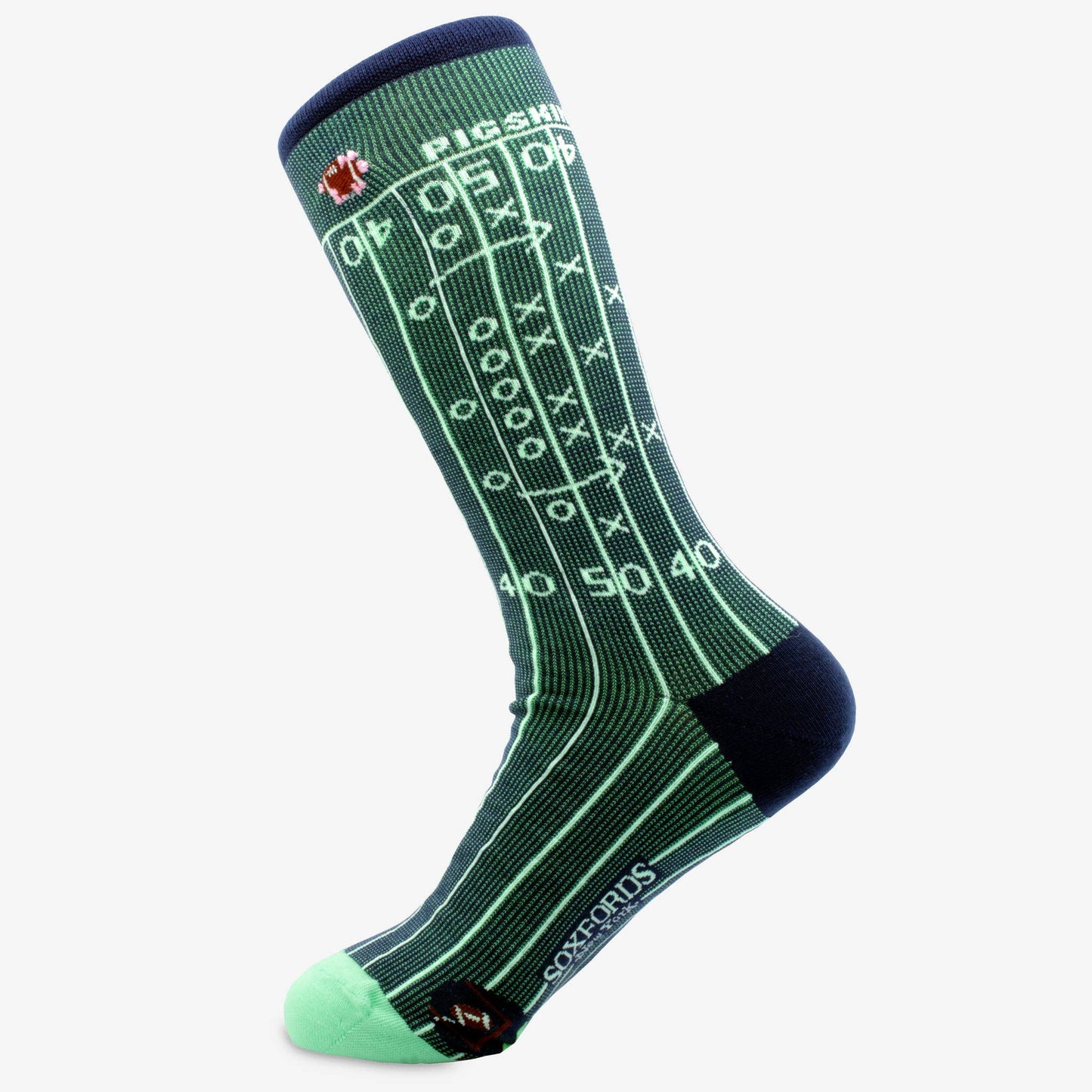 "Pig Skin" - Football Themed Fine Men's Socks