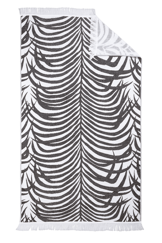 Zebra Palm Beach Towel