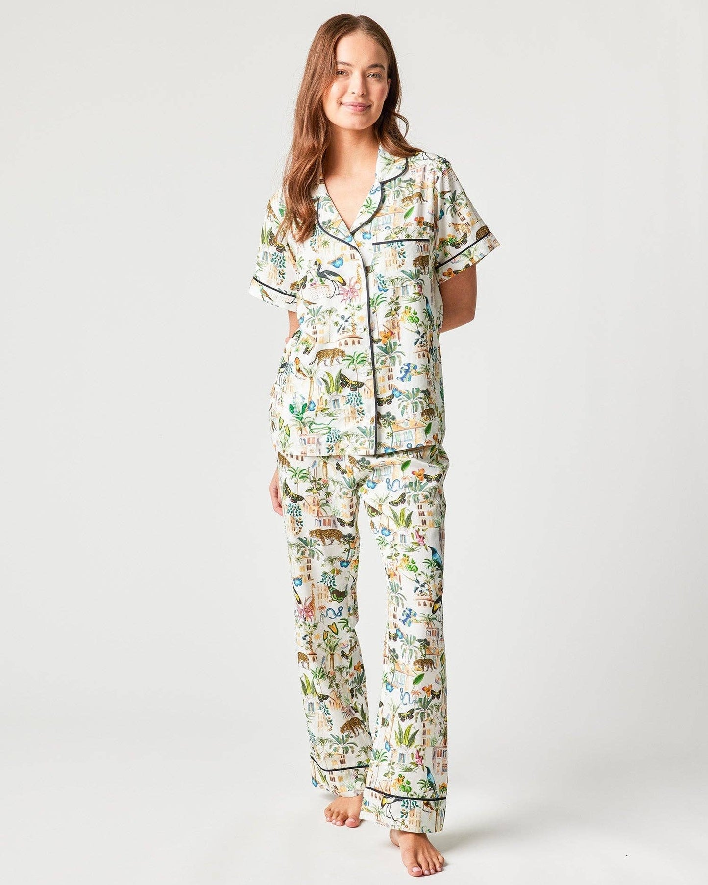 Animal Kingdom Pajama Pants Set: Multi / L