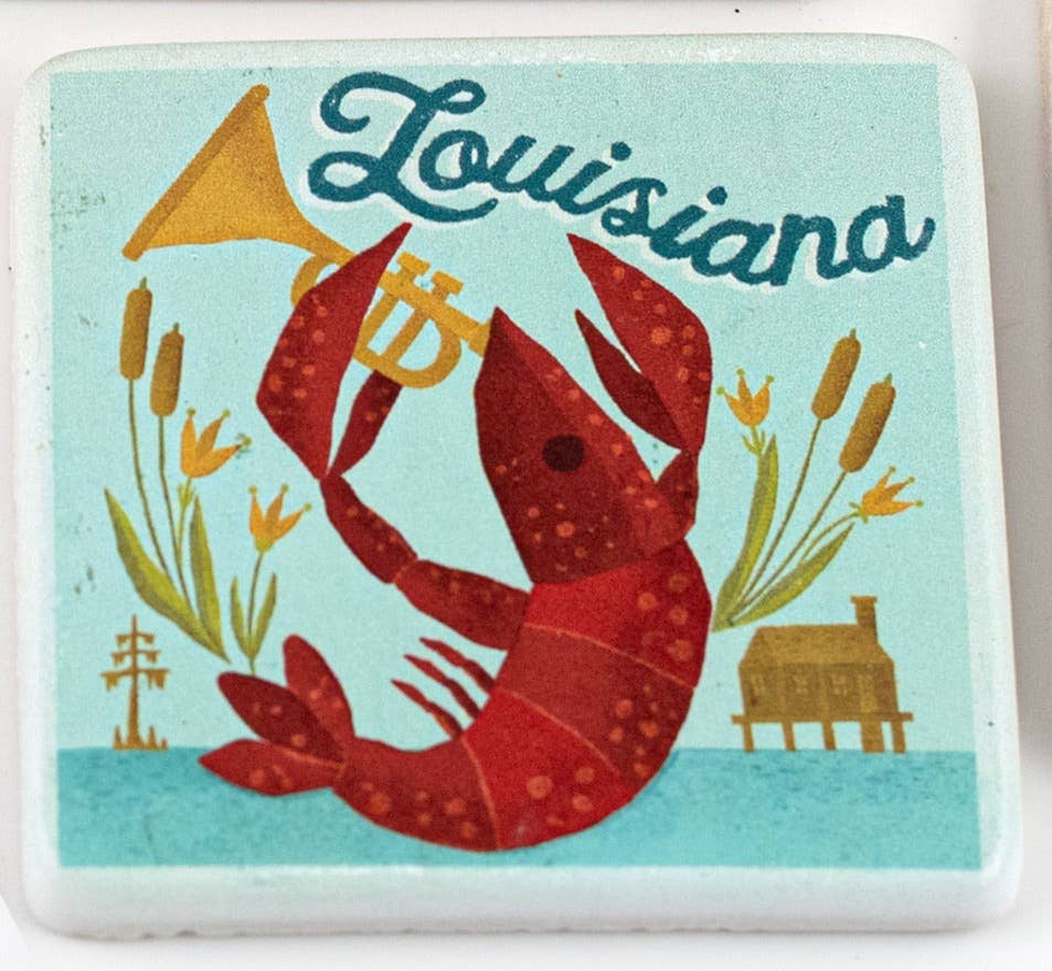 Coaster Set - Vintage Louisiana