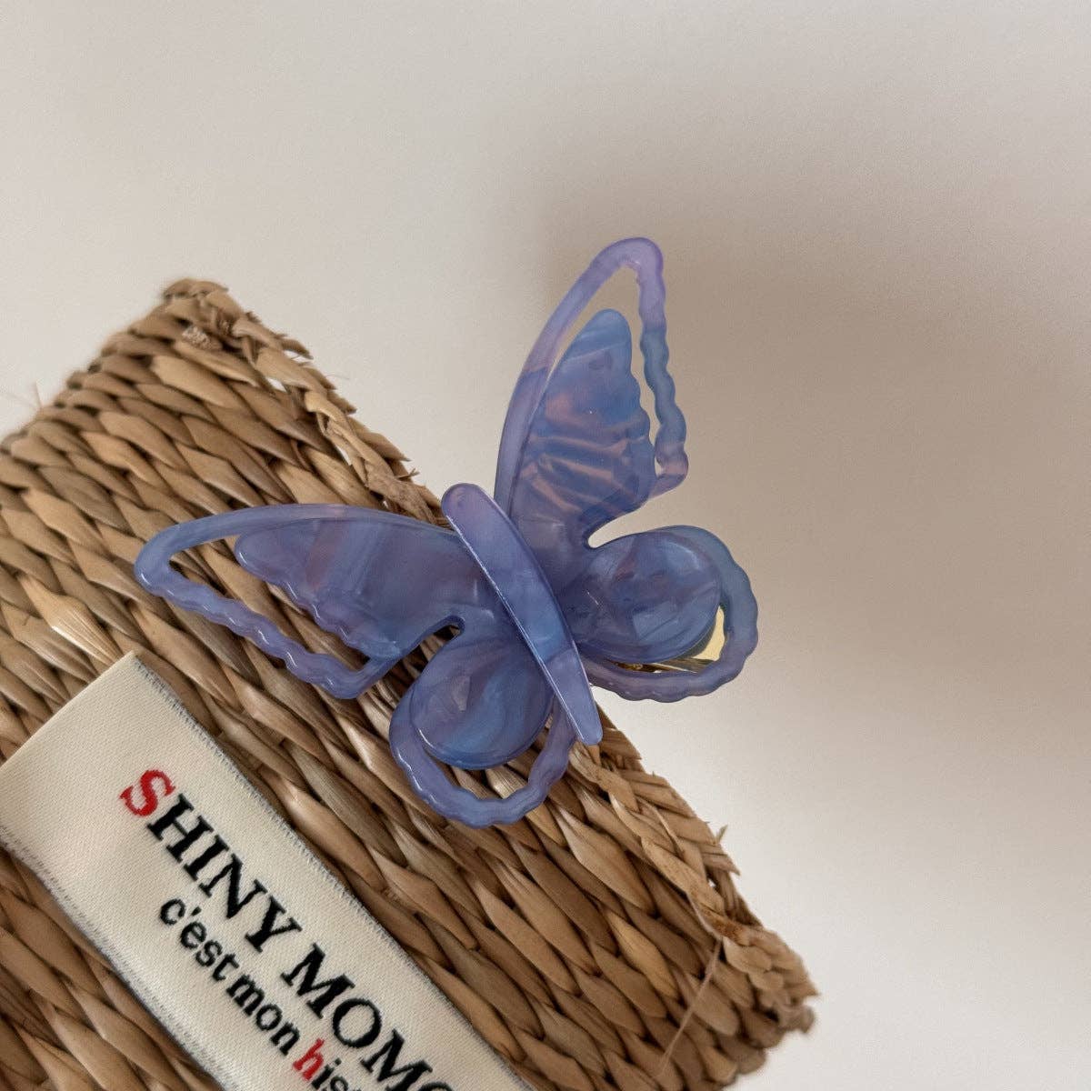 Elegant Iridescent Butterfly Acetate Hair Clip DP25E872: C4