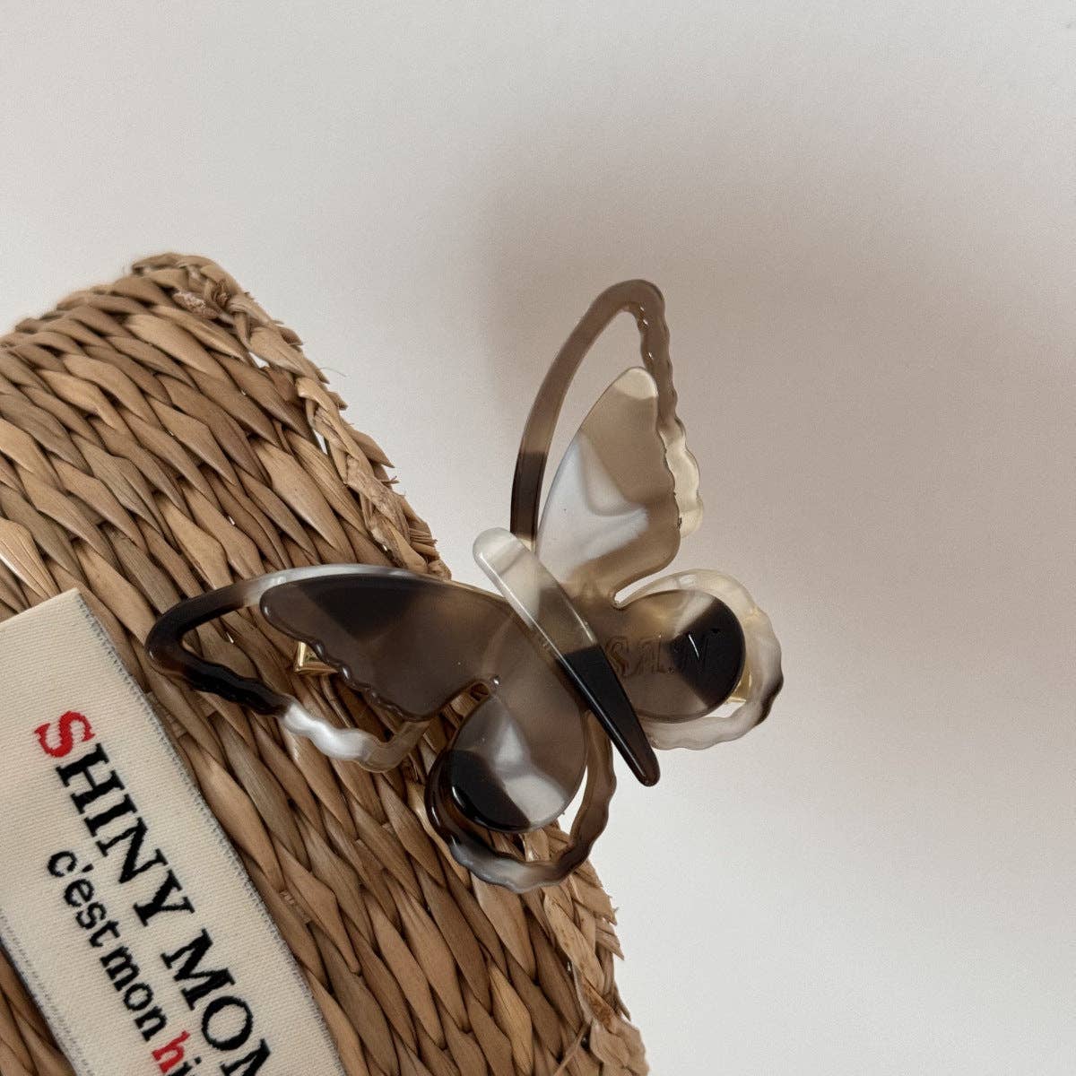Elegant Iridescent Butterfly Acetate Hair Clip DP25E872: C4