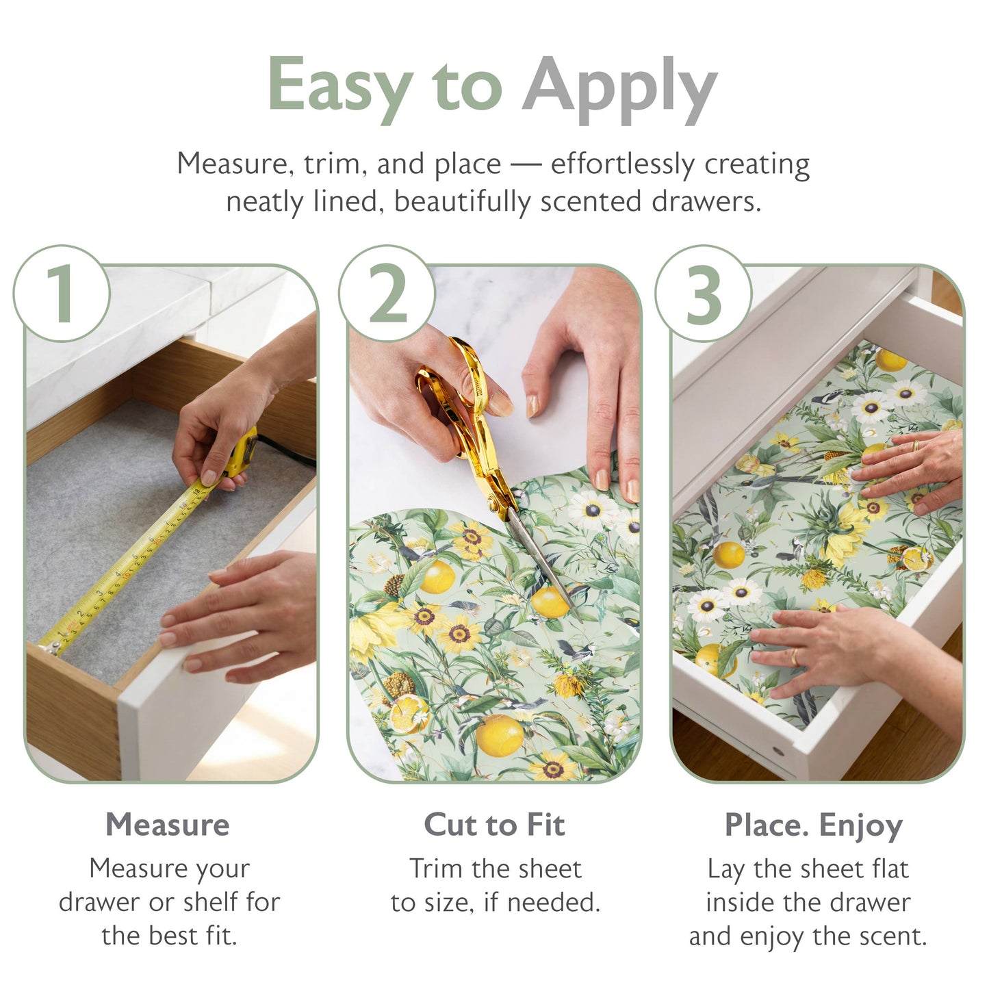 Scented Drawer Liners - Golden Orchard (6 Sheets)