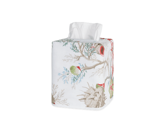 Del Tesoro Tissue Box Cover Coral