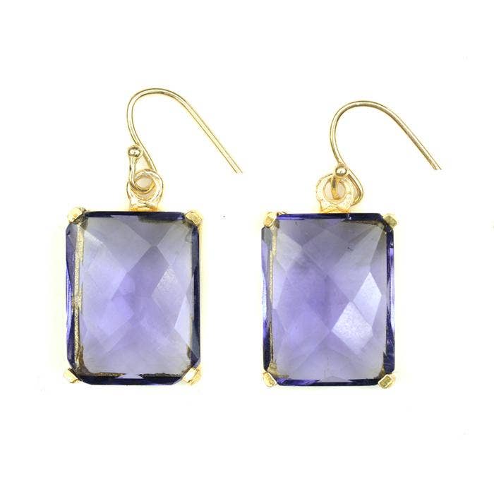 Pandora Earring - (11 Gemstone Options): Peridot Quartz