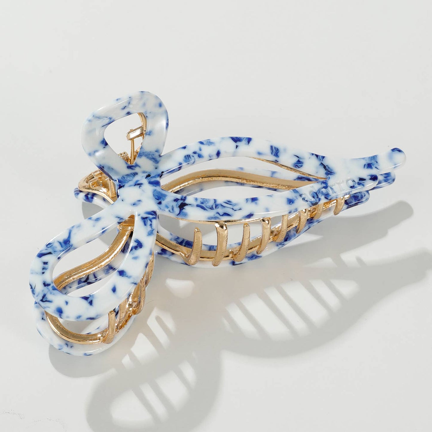 Sabrina Coastal Ribbon Metal Bow Claw Clip - Large: Assorted