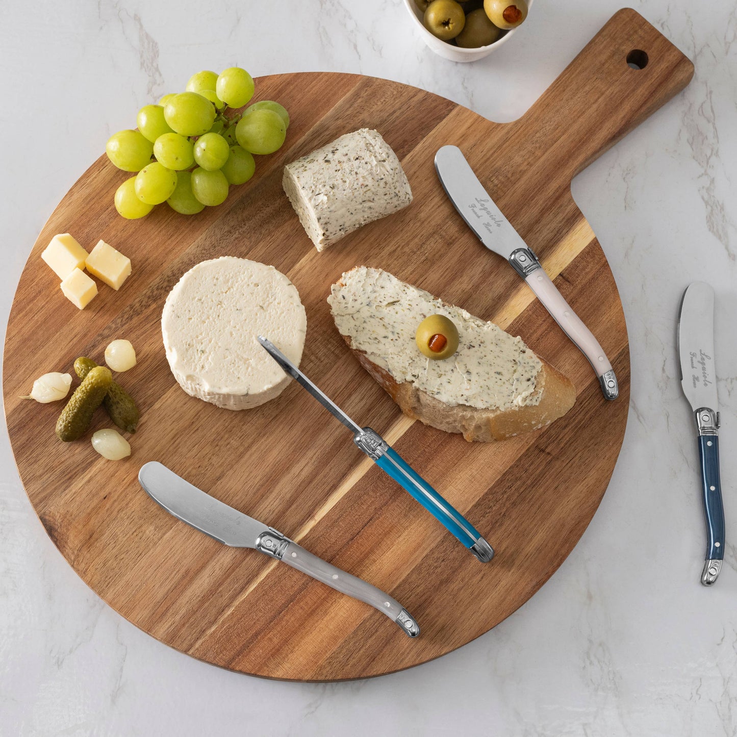 French Home 4 Piece Laguiole Spreader Set - Coastal Frost