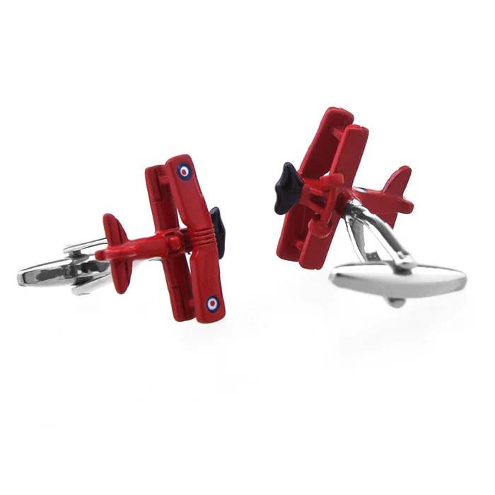 Red Plane Cufflinks