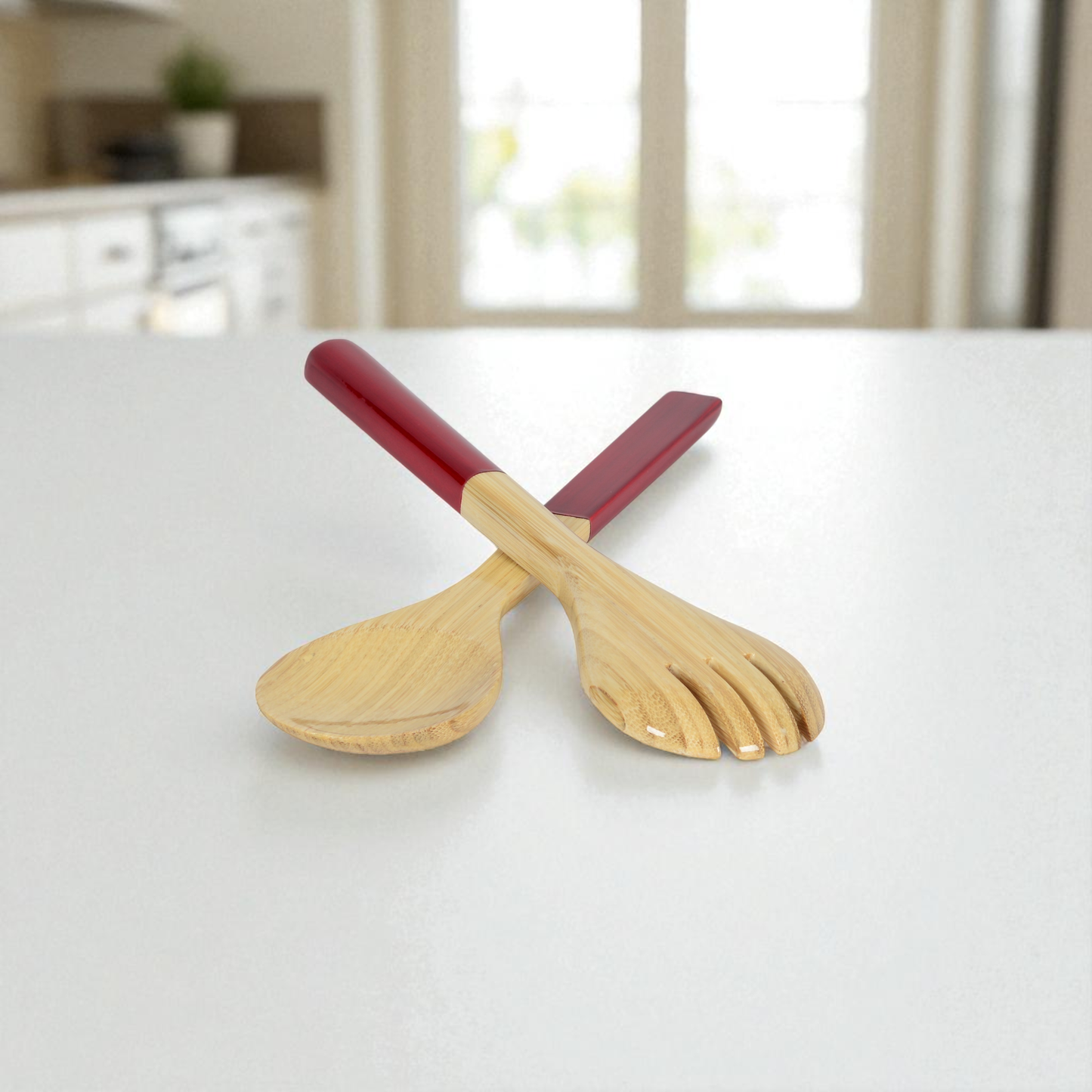 Small Bamboo Server Set: White