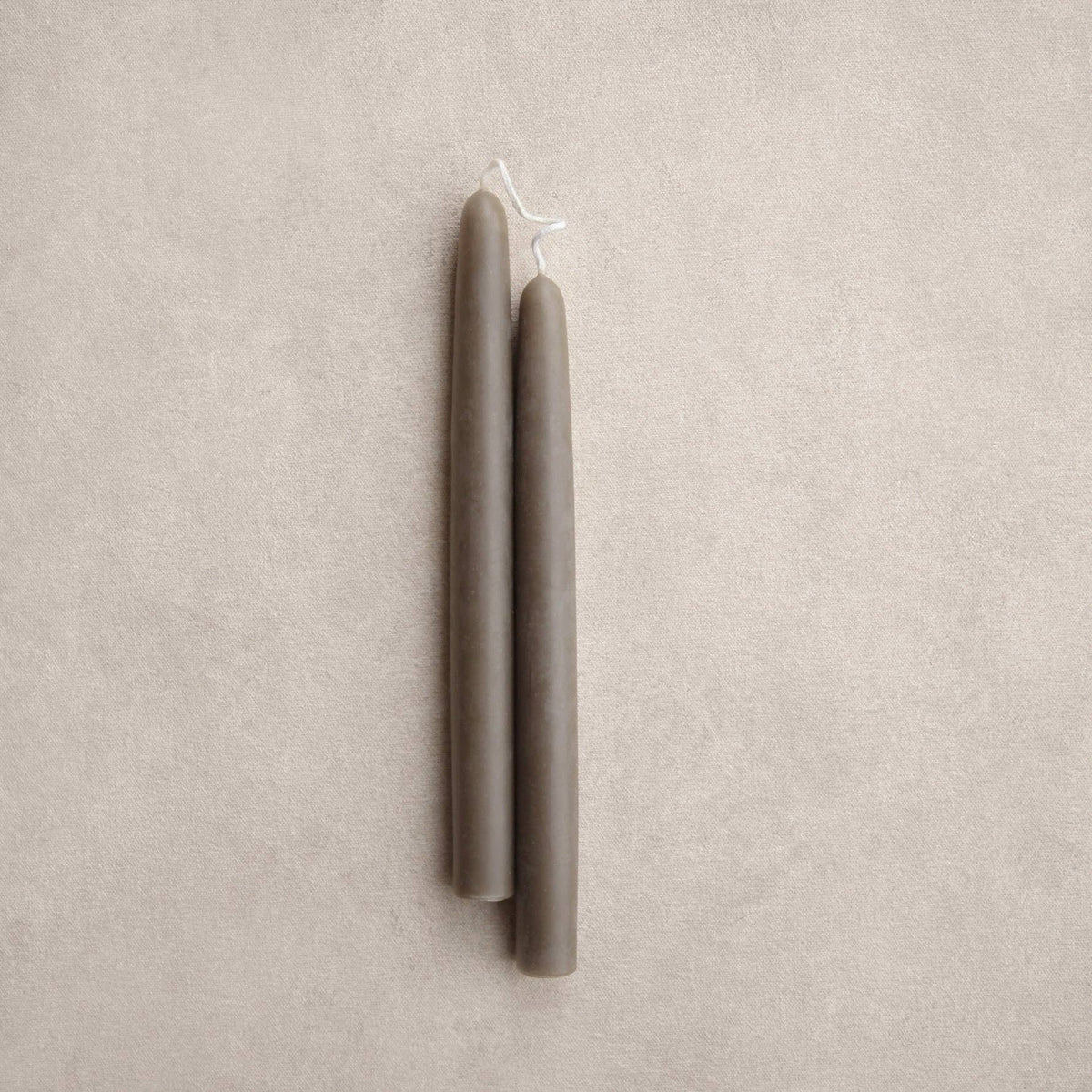 9" Heirloom Beeswax Taper Candles: Olive