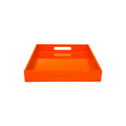 Square Serving Tray - Medium: Orange