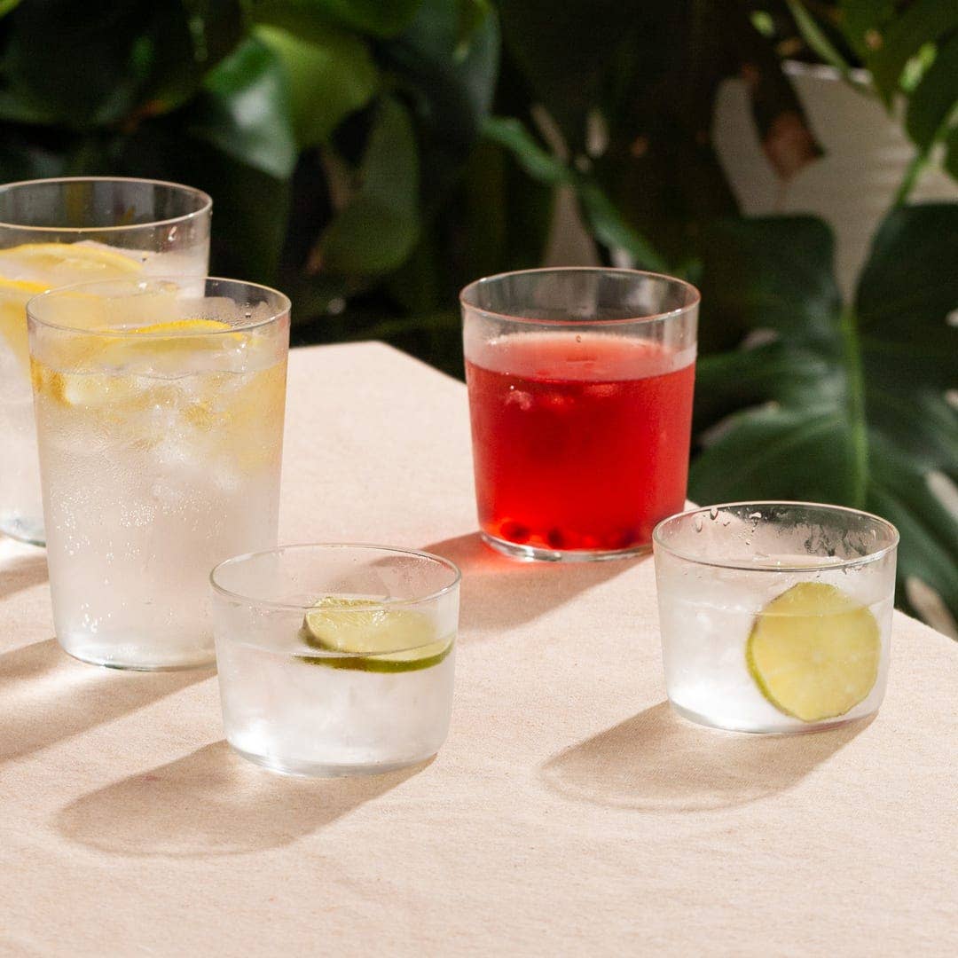 Café Tumbler Glasses, 19 ounce, Set of 8