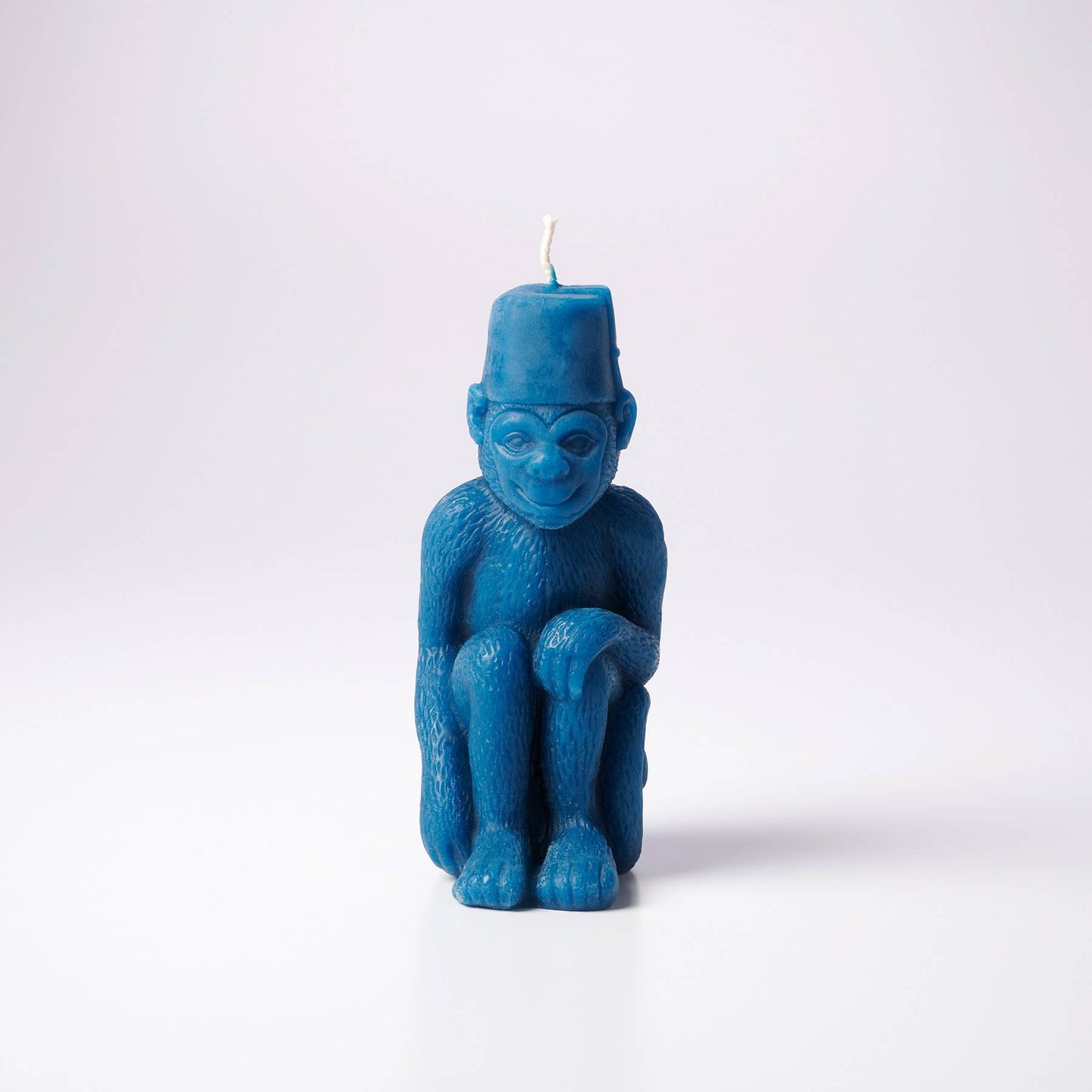 Monkey with a Fez Beeswax Candle: Peacock